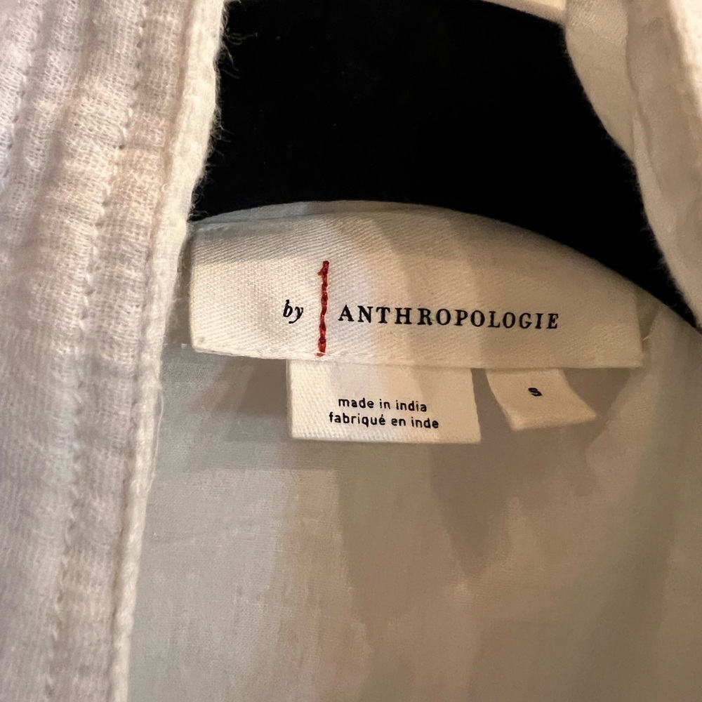 Anthropologie White Patchwork Jacket - image 4